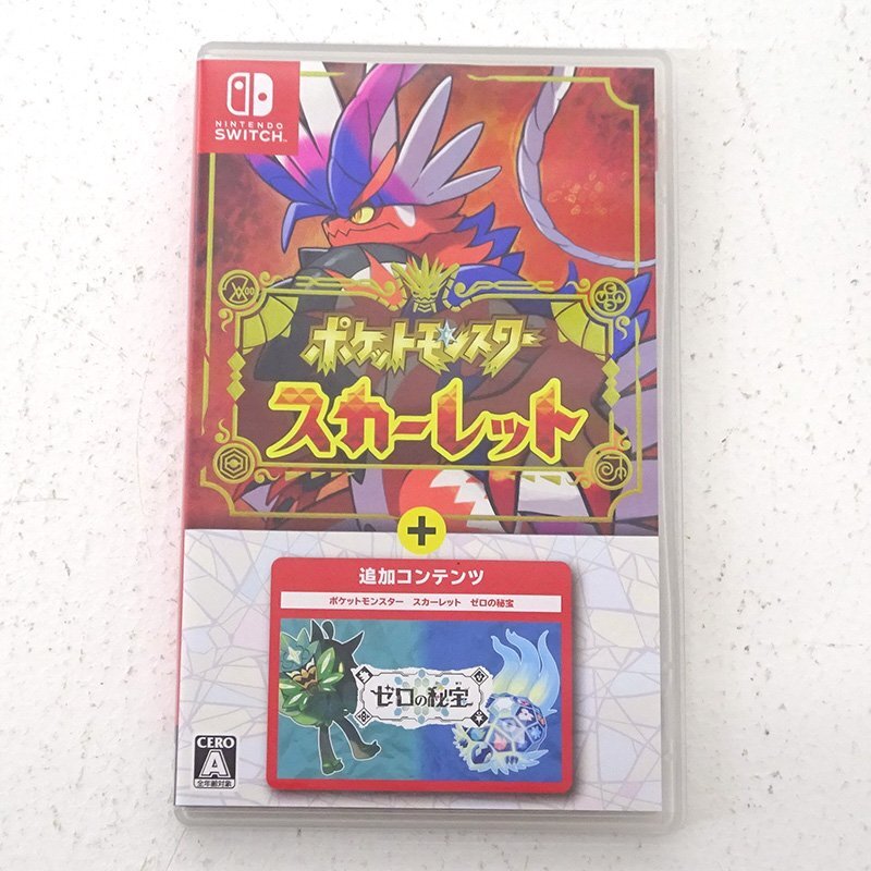 ★中古★Nintendo Switchソフト ポケットモンスター スカーレット＋ゼロの秘宝 ポケモン (ニンテンドースイッチ/スイッチ)★【GM646】_画像1