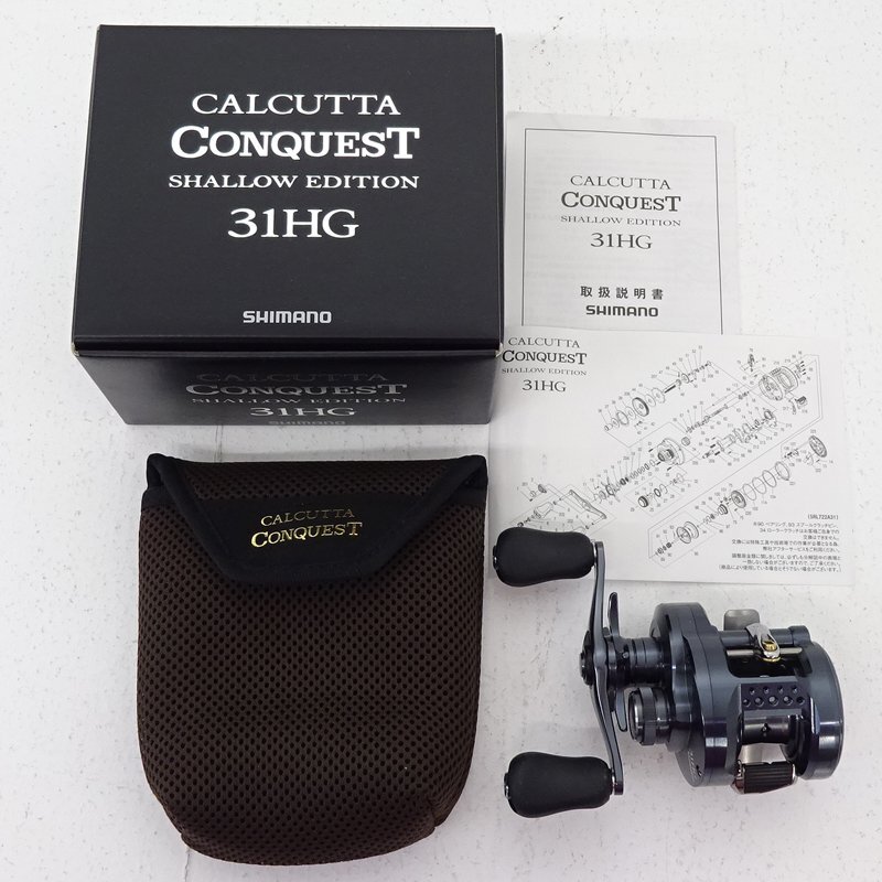 * б/у * Shimano 24ka LUKA ta Conquest Sharo - выпуск 31HG левый катушка bait reel (SHIMANO/ рыболовная снасть )*[FS085]