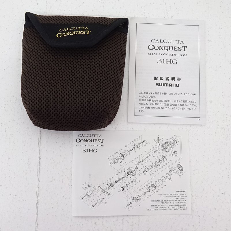 * б/у * Shimano 24ka LUKA ta Conquest Sharo - выпуск 31HG левый катушка bait reel (SHIMANO/ рыболовная снасть )*[FS085]