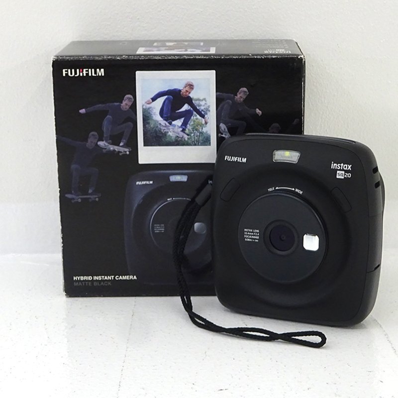 ★中古★FUJIFILM instax SQUARE SQ20 マットブラック チェキ★【HD407】_画像1