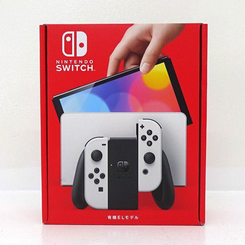 ★未使用★Nintendo Switch 本体 有機ELモデル Joy-Con(L)/(R)ホワイト HEG-S-KAAAA (ニンテンドースイッチ/任天堂)★【GM649】_画像1