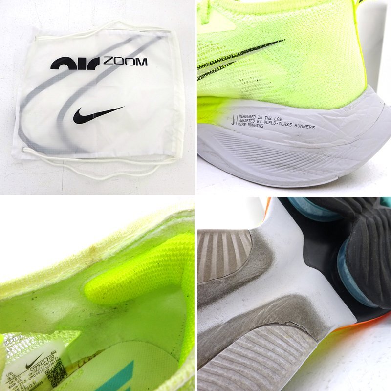 * б/у *NIKE AIR ZOOM ALPHAFLY NEXT% 27.5cm US9.5 CI9925-700 ( Nike / воздушный zoom Alpha fly next %/ спортивные туфли )*[AP126]