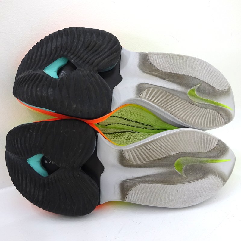 * б/у *NIKE AIR ZOOM ALPHAFLY NEXT% 27.5cm US9.5 CI9925-700 ( Nike / воздушный zoom Alpha fly next %/ спортивные туфли )*[AP126]