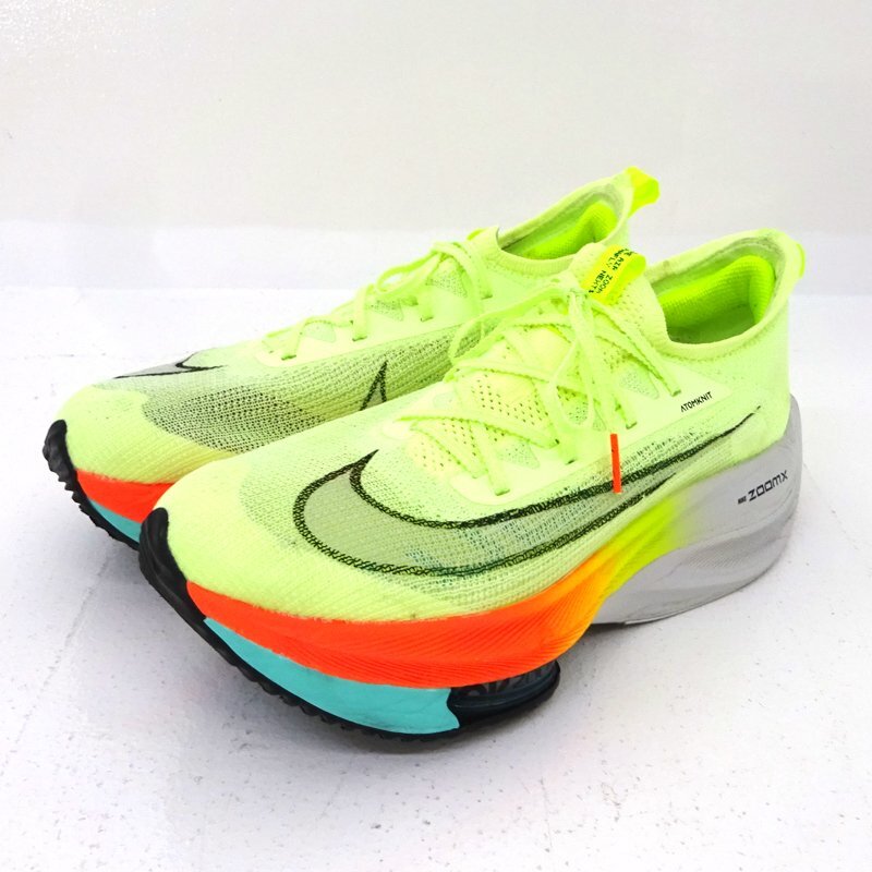 * б/у *NIKE AIR ZOOM ALPHAFLY NEXT% 27.5cm US9.5 CI9925-700 ( Nike / воздушный zoom Alpha fly next %/ спортивные туфли )*[AP126]