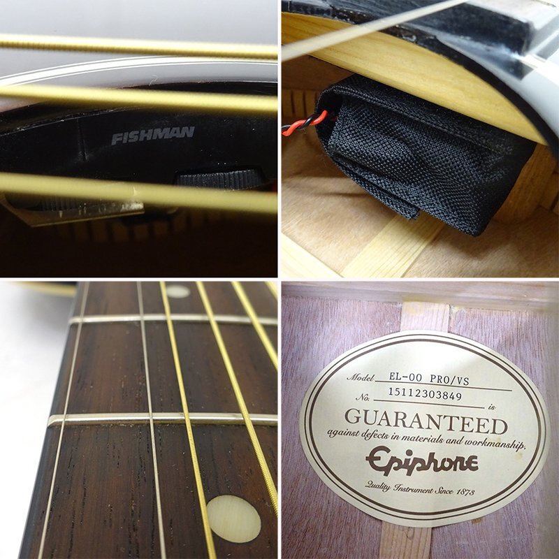 * б/у *Epiphone EL-00 PRO электроакустическая гитара акустическая гитара мягкий чехол имеется ( Epiphone /akogi/ Flat верх / музыкальные инструменты )*[MU471]