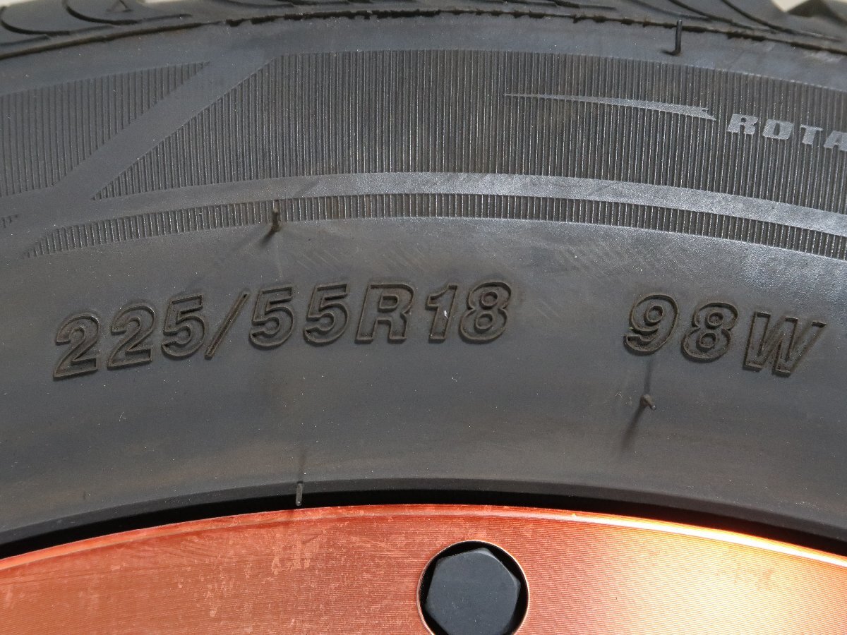 フォレスター レイバック ZR-V 等 4本 LMG 18インチ ホイール 7.5J+48 5H PCD114.3 オールシーズン GRIPMAX SUREGRIP A/S 2023年 225/55R18_画像7