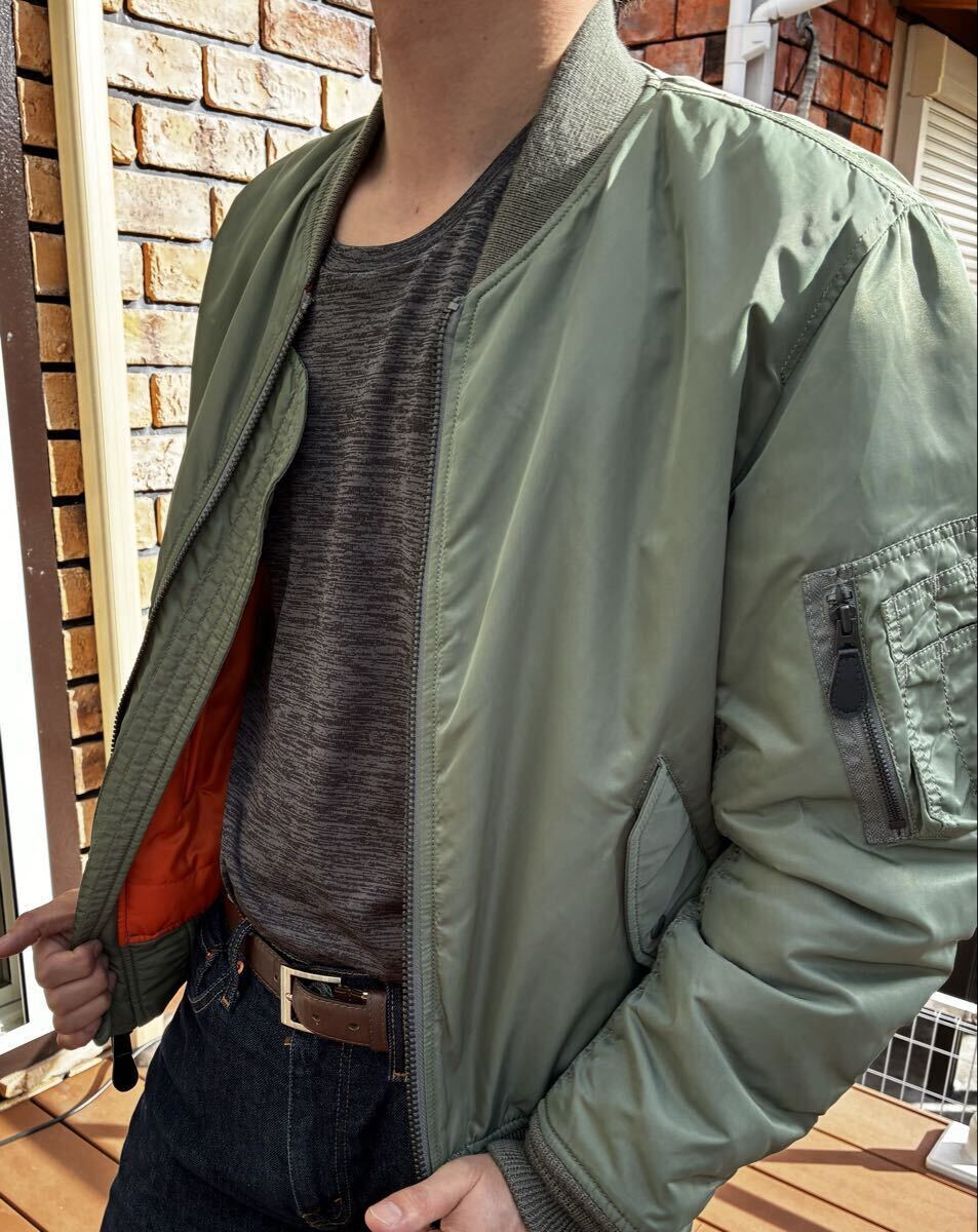 AVIREXア　ヴィレックス MA-1 COMMERCIAL size /L color /sage _画像7