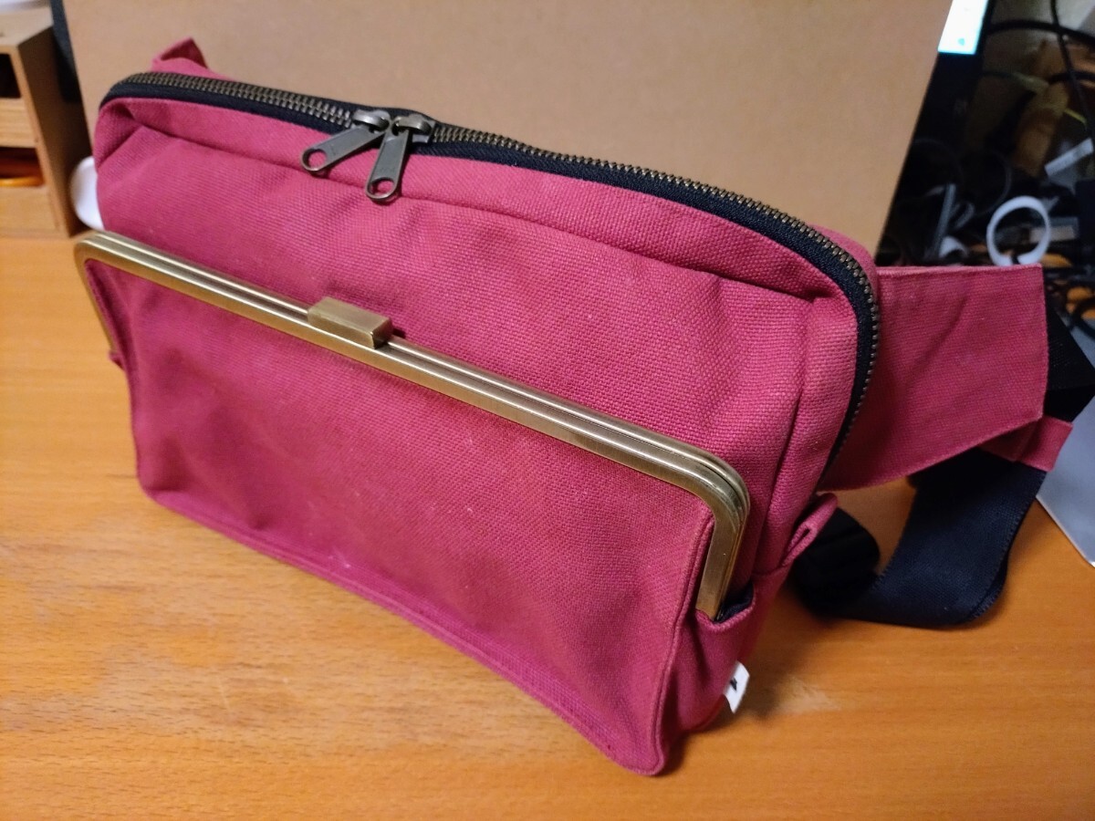 あやの小路(AYANOKOJI)横型がま口ボディバッグ_画像1