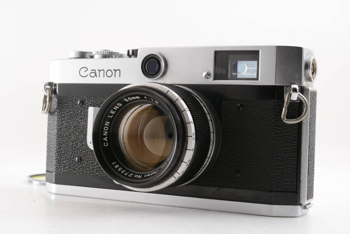 動作品 キャノン Canon P Populaire ポピュレール レンズ 50mm f1.8 MF レンジファインダー フィルムカメラ 管F1830_画像1