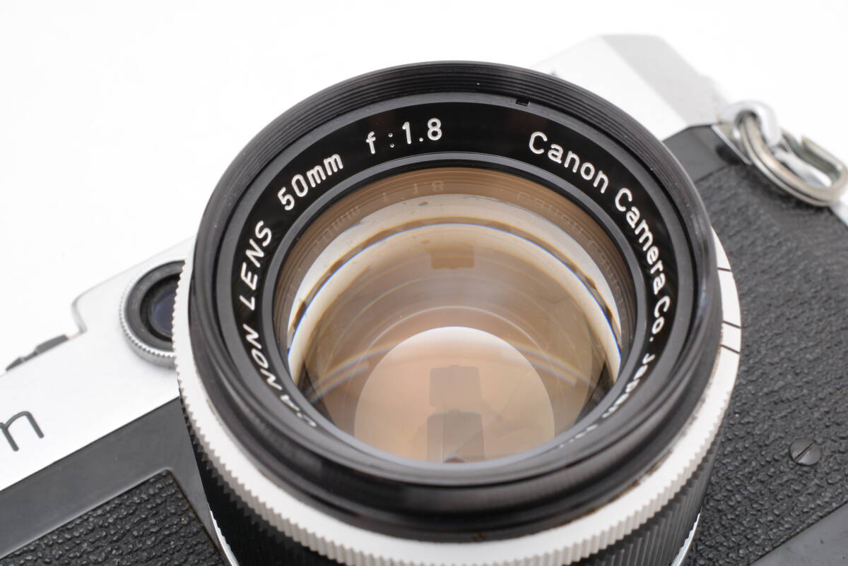 動作品 キャノン Canon P Populaire ポピュレール レンズ 50mm f1.8 MF レンジファインダー フィルムカメラ 管F1830_画像9