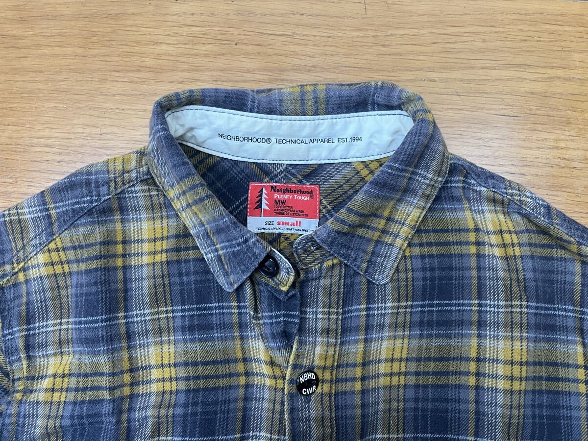Neighborhood ネイバーフッド PLENTY TOUGH ネルシャツ S サイズ チェック 長袖シャツ_画像2