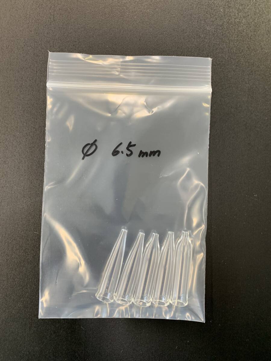 カヤ&クジャクウキ手作り 耐熱へらウキ成形器 内径約6.5mm5本セット_画像4