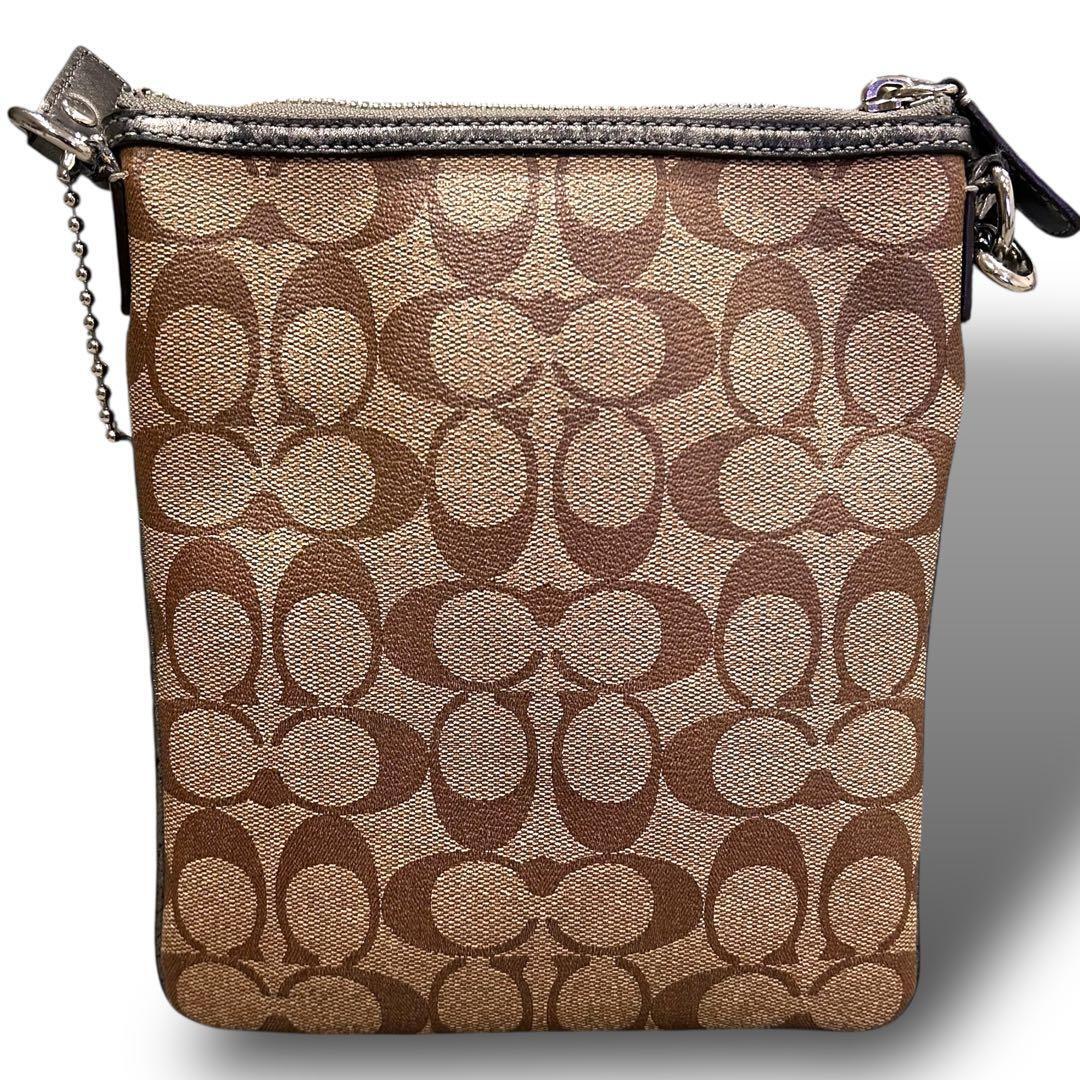 格安スタート 売り切り COACH コーチ シグネチャー ショルダーバッグ 馬車 斜め掛け 肩掛け_画像3