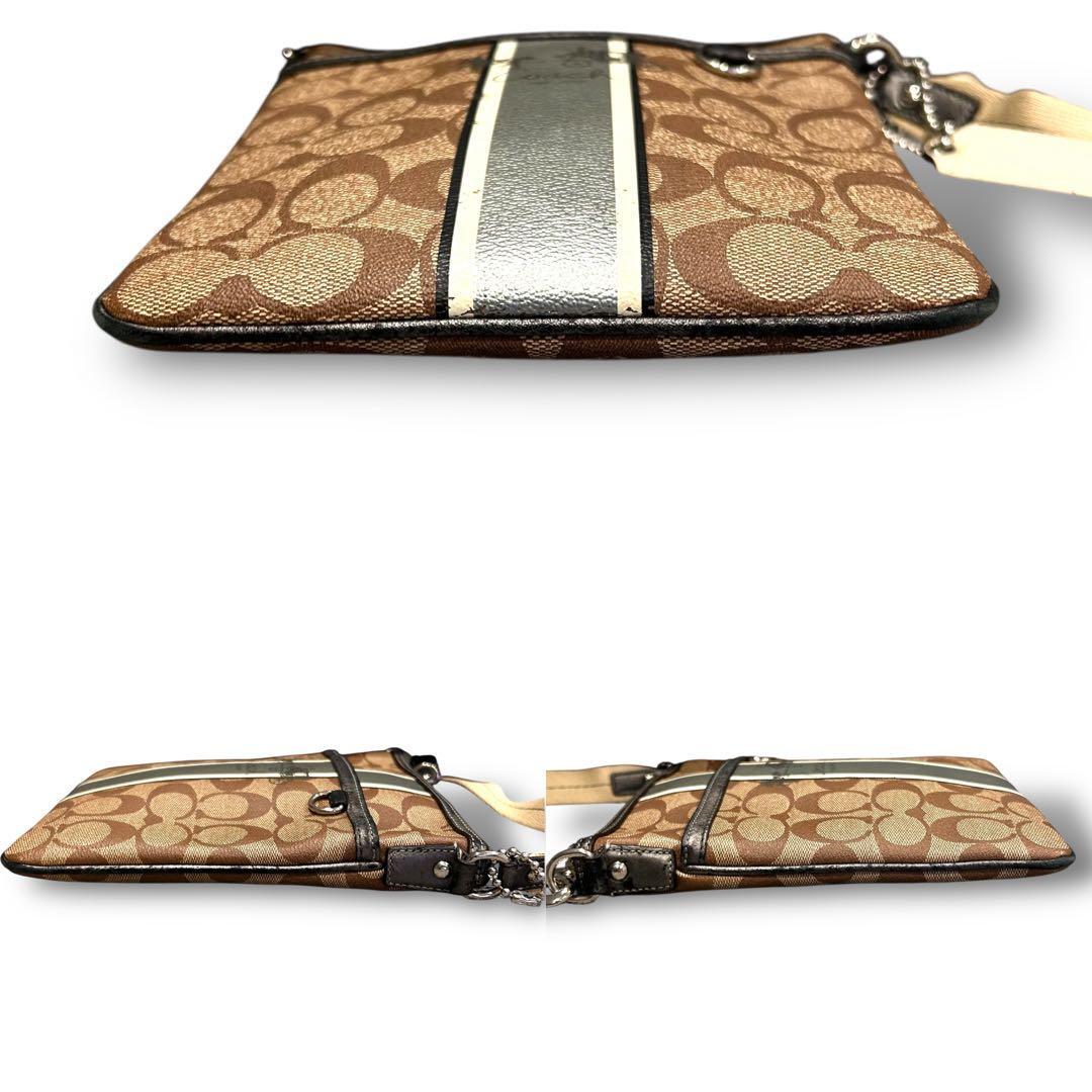 格安スタート 売り切り COACH コーチ シグネチャー ショルダーバッグ 馬車 斜め掛け 肩掛け_画像4