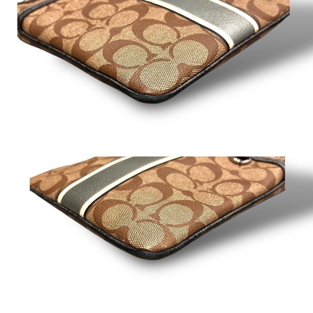 格安スタート 売り切り COACH コーチ シグネチャー ショルダーバッグ 馬車 斜め掛け 肩掛け_画像5