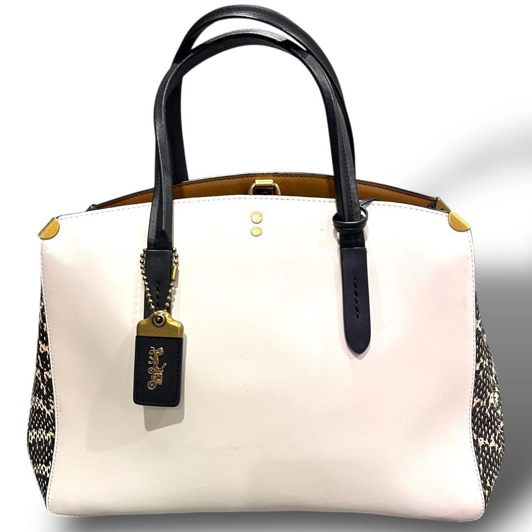 極美品 格安スタート 売り切り COACH コーチ 2way ハンドバッグ ショルダーバッグ 斜めかけ クーパー スペシャルオーダー_画像4