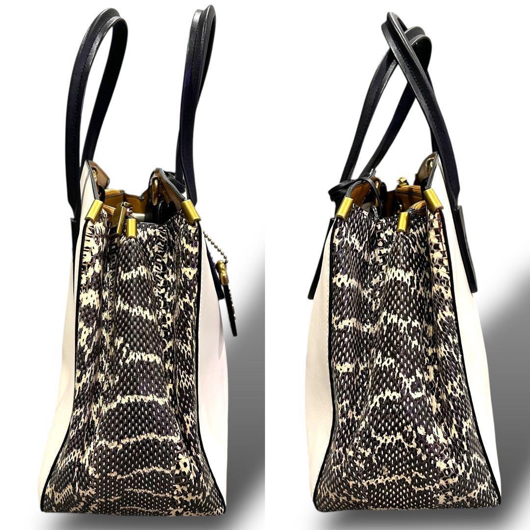 極美品 格安スタート 売り切り COACH コーチ 2way ハンドバッグ ショルダーバッグ 斜めかけ クーパー スペシャルオーダー_画像5