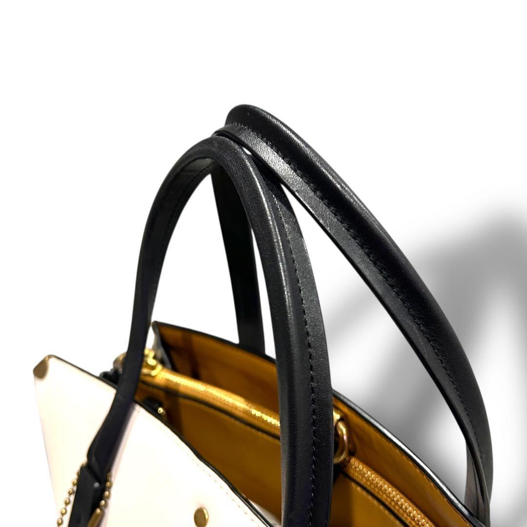 極美品 格安スタート 売り切り COACH コーチ 2way ハンドバッグ ショルダーバッグ 斜めかけ クーパー スペシャルオーダー_画像8