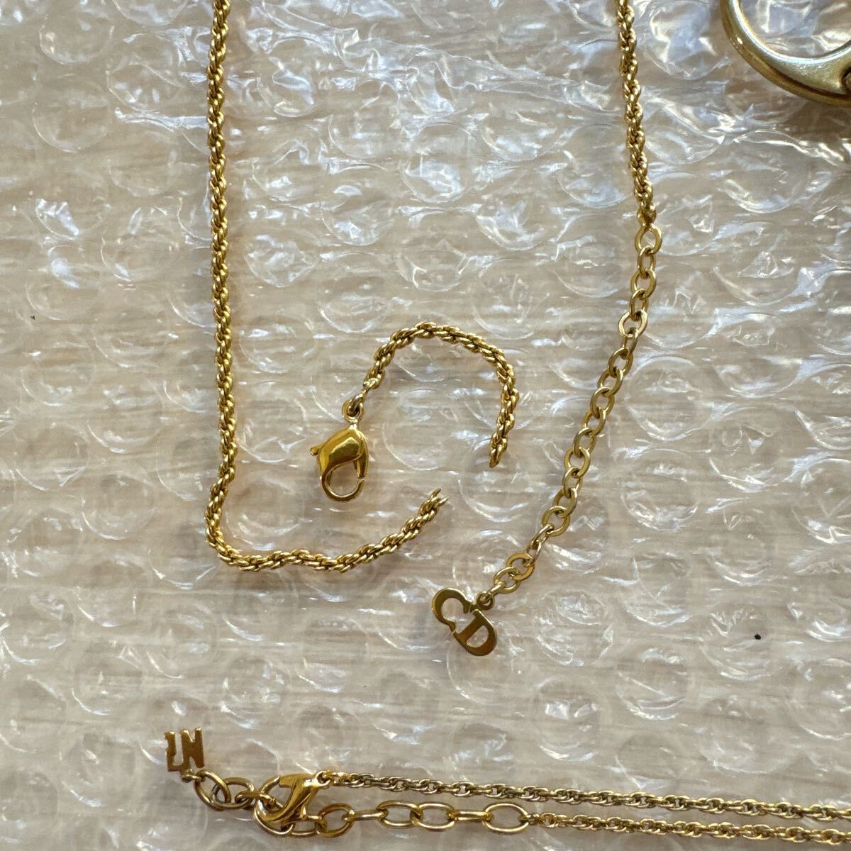 【1円スタート】 まとめ売り グッチ ディオール セリーヌ アクセサリー パール ネックレス イヤリング タイピン セット ブランド SV刻印_画像6