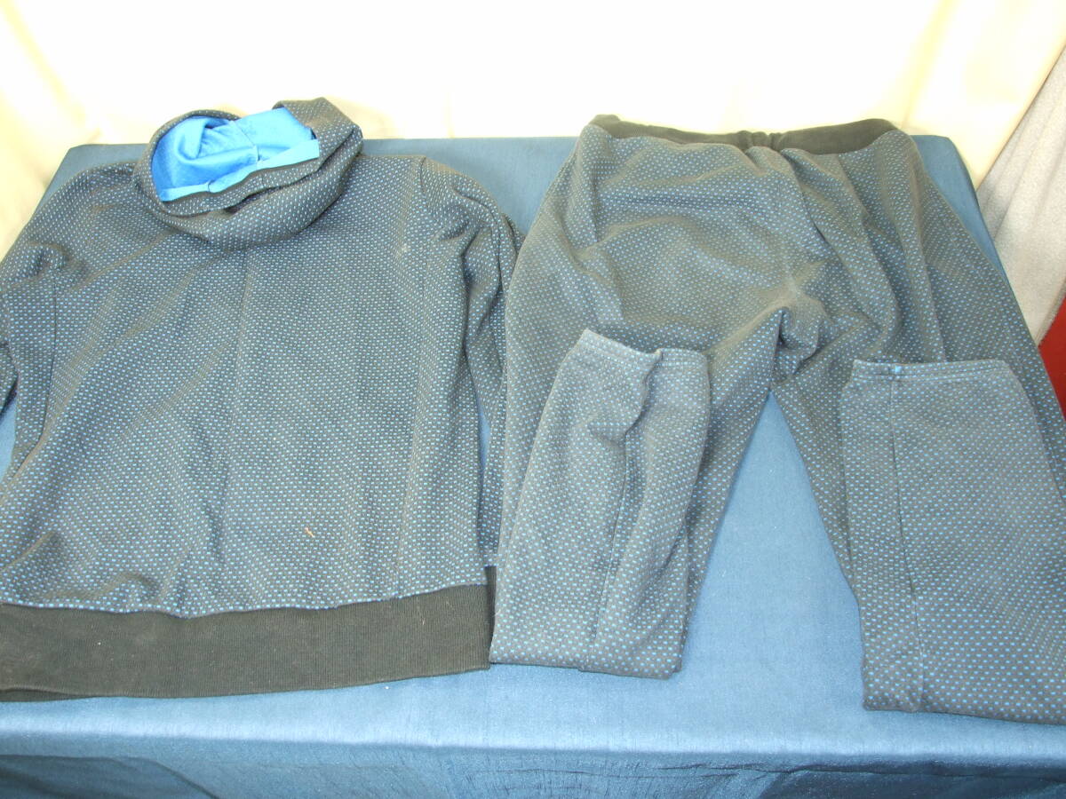 ジャージ　上下　セットアップパーカー　Oサイズ　身長177-183　デサント　セットアップパーカー　DMML JF22　中古品_画像9