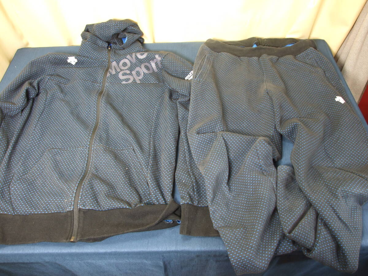 ジャージ　上下　セットアップパーカー　Oサイズ　身長177-183　デサント　セットアップパーカー　DMML JF22　中古品_画像6