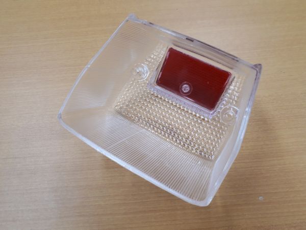 ホンダ 角目 スーパーカブ カスタム クリア テールレンズ 赤リフレクター付 CM50 CM70 CM90 社外 格安提供 定番ドレスアップ部品_画像5