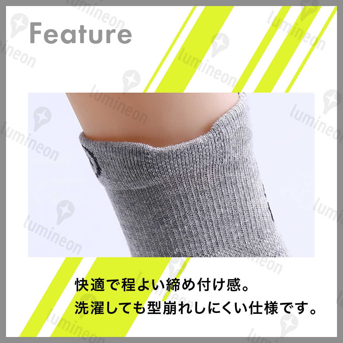 靴下 メンズ ハイ ソックス ロング くつした 3本 セット 靴 紳士 滑り止め スポーツ 丈夫な靴下 ショート ソックス サッカー 白 黒 g117h 2_画像3