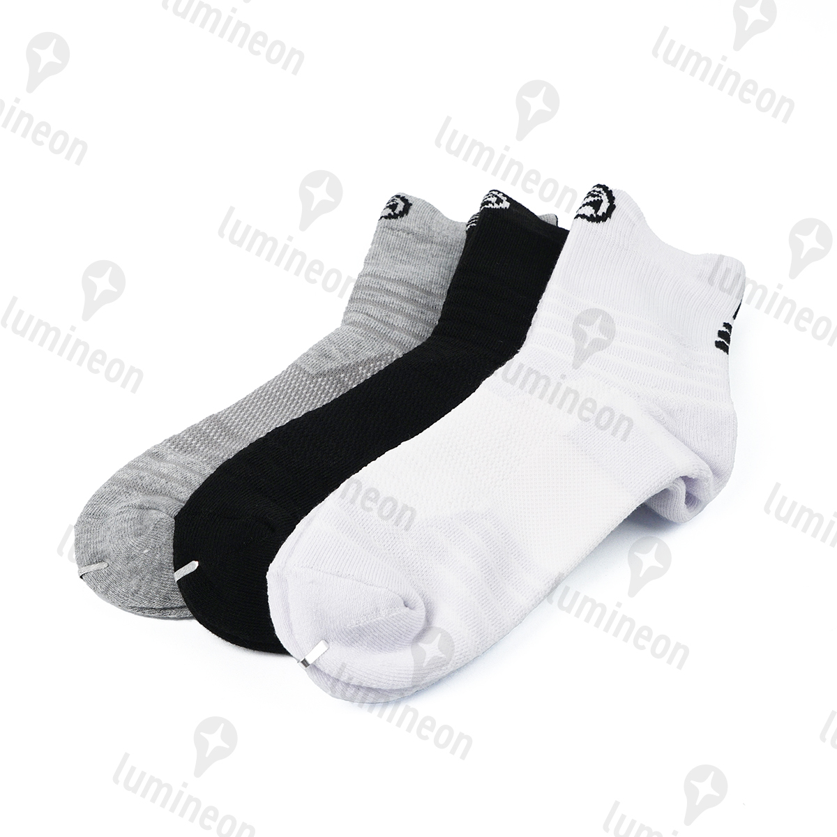 靴下 メンズ ハイ ソックス ロング くつした 3本 セット 靴 紳士 滑り止め スポーツ 丈夫な靴下 ショート ソックス サッカー 白 黒 g117h 2_画像7