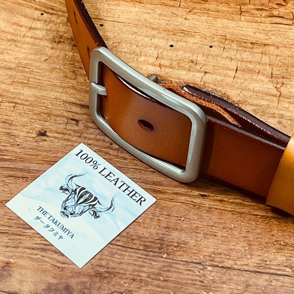 匠屋 牛革 調整可 イタリアンレザー ベルト フリーサイズ カジュアル メンズ ベルト ビジネス 紳士 スーツ 新品 本革 1円 送料無料_画像4