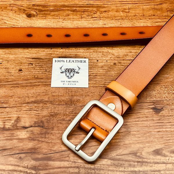 匠屋 牛革 調整可 イタリアンレザー ベルト フリーサイズ カジュアル メンズ ベルト ビジネス 紳士 スーツ 新品 本革 1円 送料無料_画像6