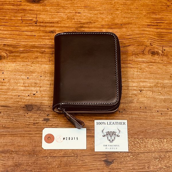 新品 メンズ 財布 二つ折り財布 長財布 本革 財布 送料無料 1円 ウォレット 紳士 ヌメ革 1円 折り財布 艶 ヌメ革 新品 男性 革財布_画像6