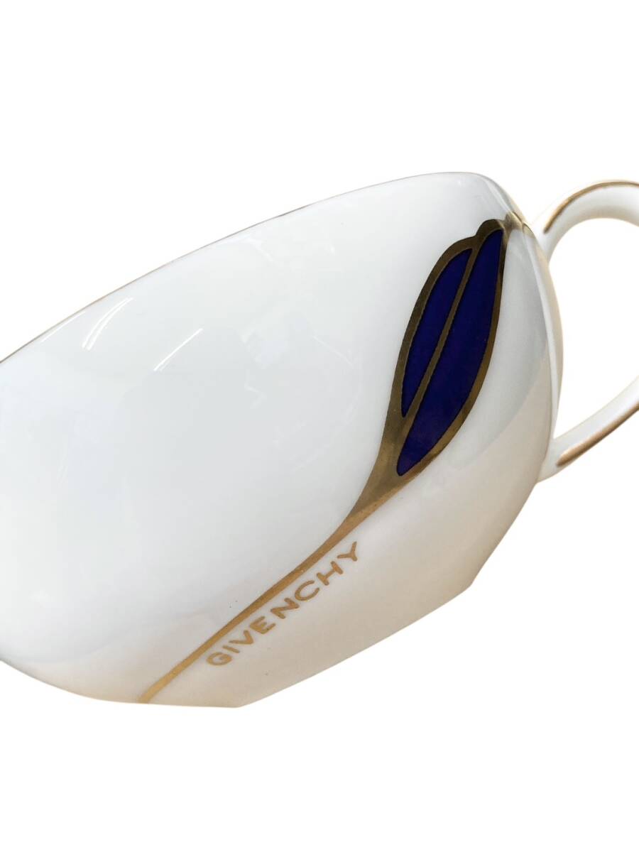 (O)　ジバンシー　GIVENCHY　カップ＆ソーサー　2客　ペア　コーヒーカップ　ティーカップ　洋食器　ブランド　1円～_画像4