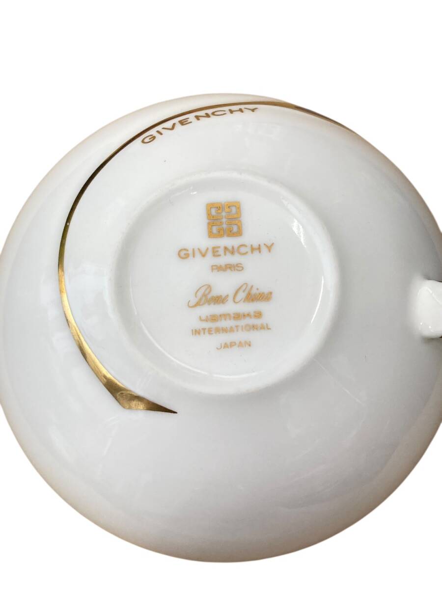 (O)　ジバンシー　GIVENCHY　カップ＆ソーサー　2客　ペア　コーヒーカップ　ティーカップ　洋食器　ブランド　1円～_画像5