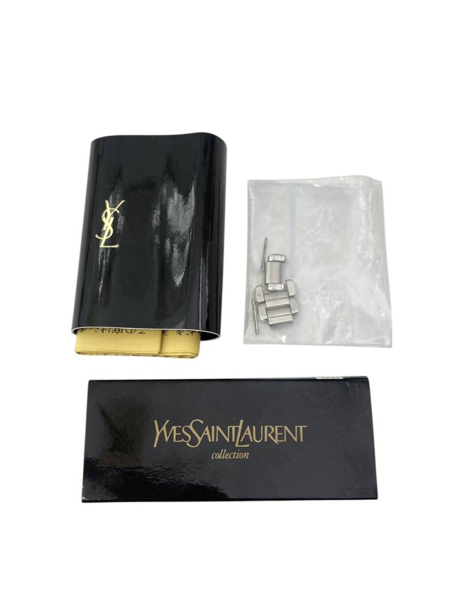 (M)　イヴサンローラン　YSL　腕時計　レディース　5930-F91474　ラウンド　シルバー×ゴールド　箱付き　ブランド　１円～_画像8