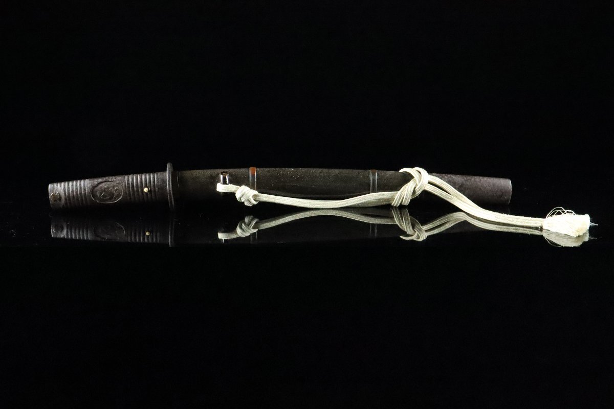 [ASAHI] элемент .... металлический . золотой .. металлические принадлежности один произведение половина длинный меч ..!!. после!! металлический земля рисунок металлический земля гарда меча металлический земля маленький рисунок чёрный краска ножны экстерьер короткий меч меч принадлежности!! [711121ep]