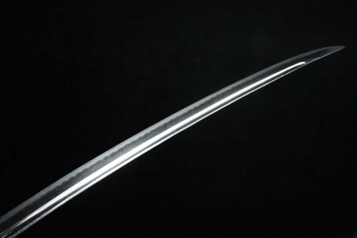 【ASAHI】超傑作良業物 南北朝期 太刀 希少の日本刀で棒樋入りの菖蒲造り 二尺二寸八分五厘 見事な体配 名品名作拵え入[710244wop]_画像5