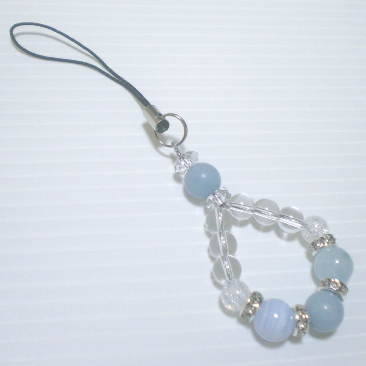  темно-красный . свет x аквамарин x голубой гонки ремешок натуральный камень Power Stone 