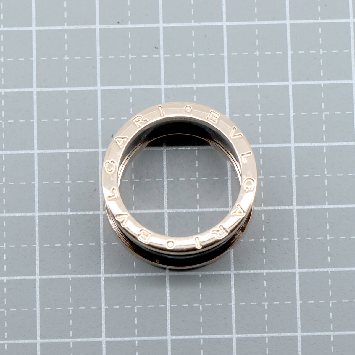 BVLGARY Be Zero One 4 частота черный керамика 17.5 номер K18PG(18 золотой розовое золото ) ломбард лот