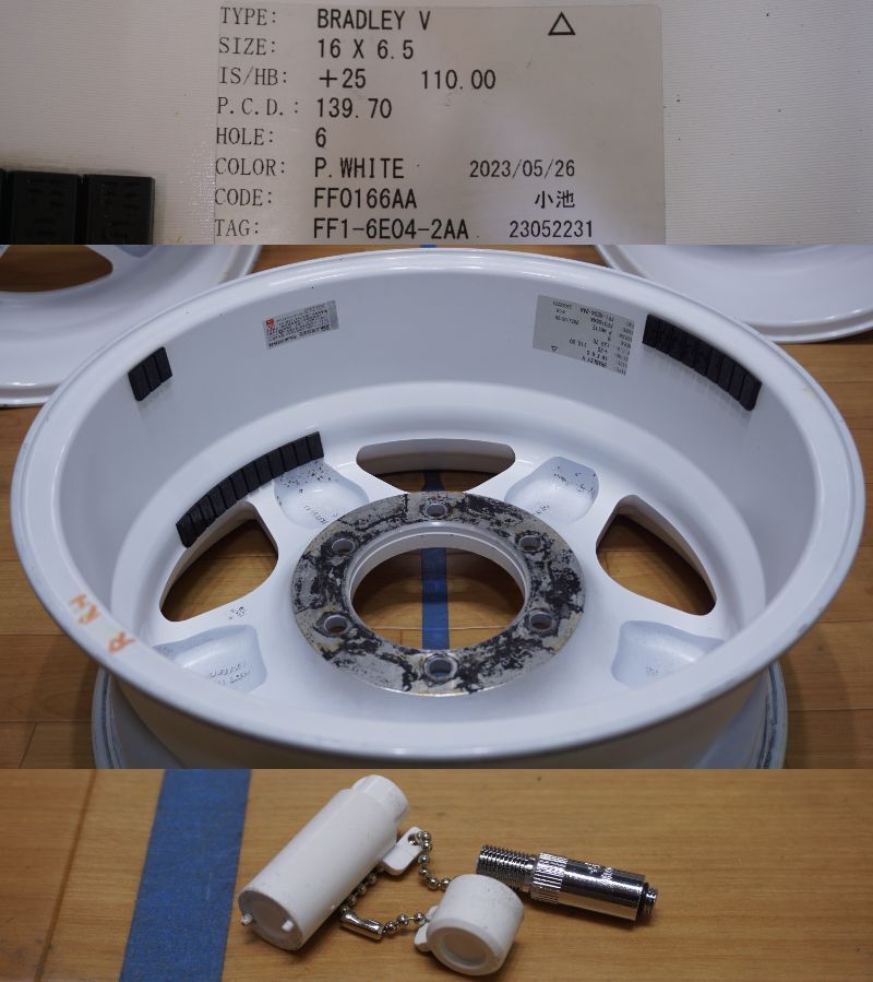 K1406[ редкий ]4×4 Bradley V * PCD139.7 6.5J+25 Land Cruiser Hiace хорошая вещь 