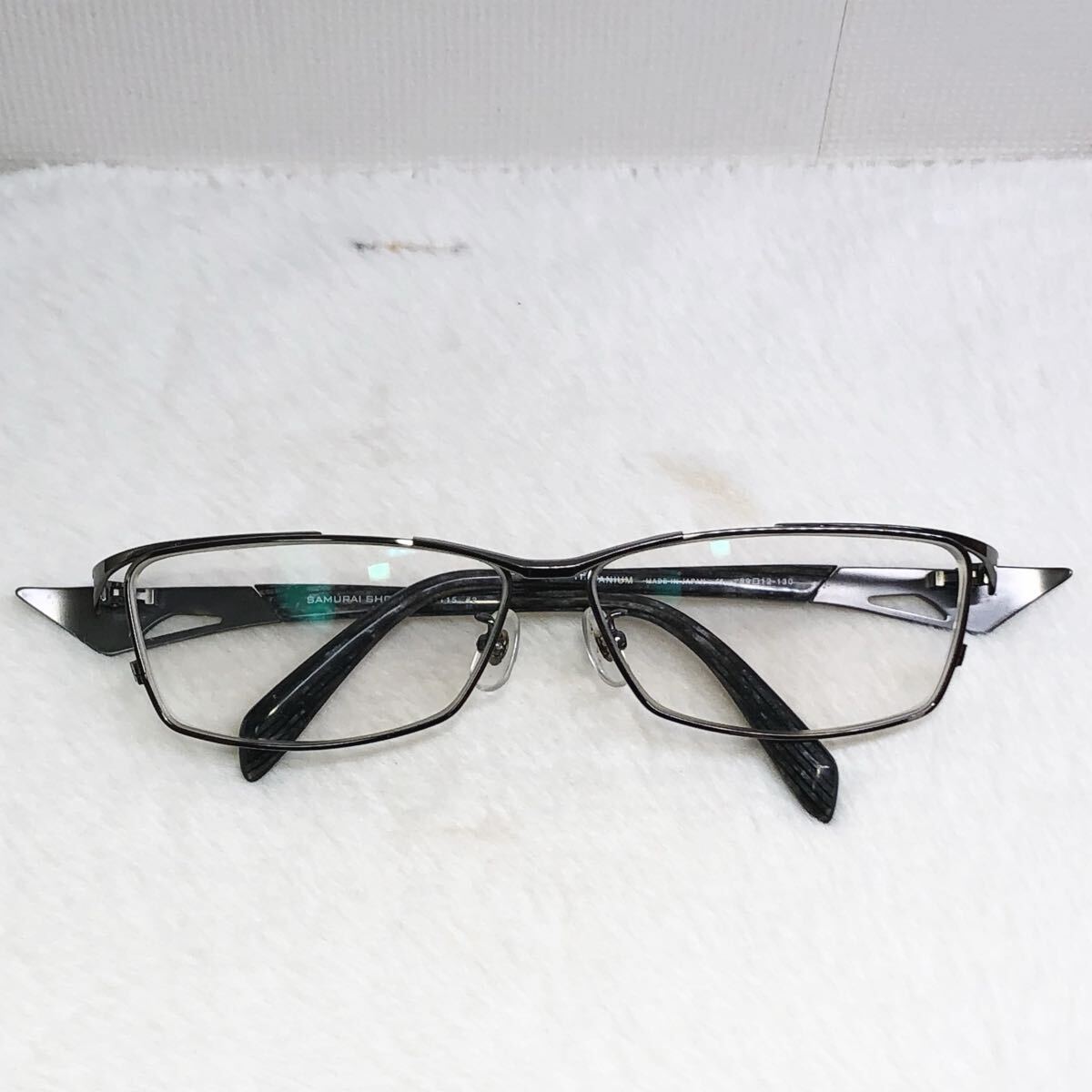 SAMURAI SHO サムライショウ (哀川翔) SS-T15 #2 チタニュム 度入り 眼鏡 メガネ フレーム 59□12-130 度数不明_画像1