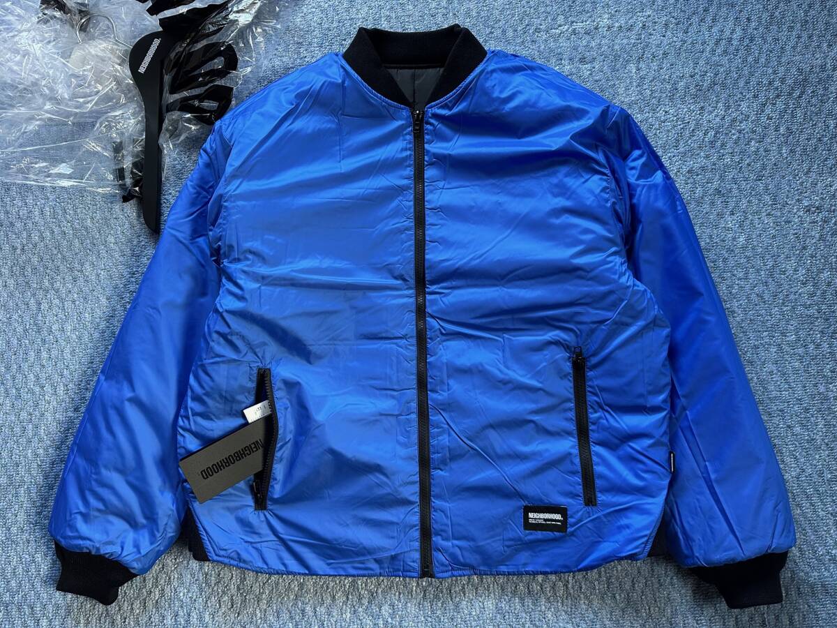 2025AW　Lサイズ　ブラック　REVERSIBLE PADDED JACKET（252TSNH-JKM10）　ネイバーフッド　NEIGHBORHOOD　リバーシブル仕様_画像6