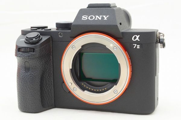 * первоклассный прекрасный товар * Sony Sony α7II корпус ILCE-7M2 оригинальная коробка принадлежности Shot число всего лишь 2,500 листов передний и задний (до и после)! #25110702