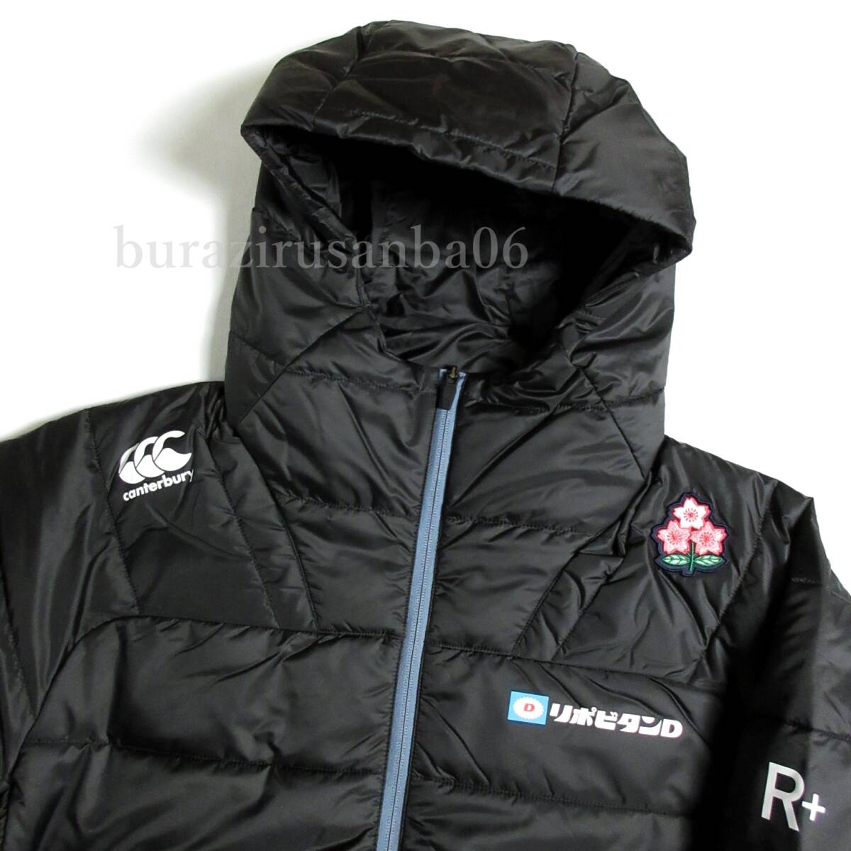 メンズ 5L 未使用 定価42900円 canterburyカンタベリー ラグビー日本代表モデル 中綿ジャケット 高性能 防寒 JAPAN WARMER JACKET R74065JP_画像2