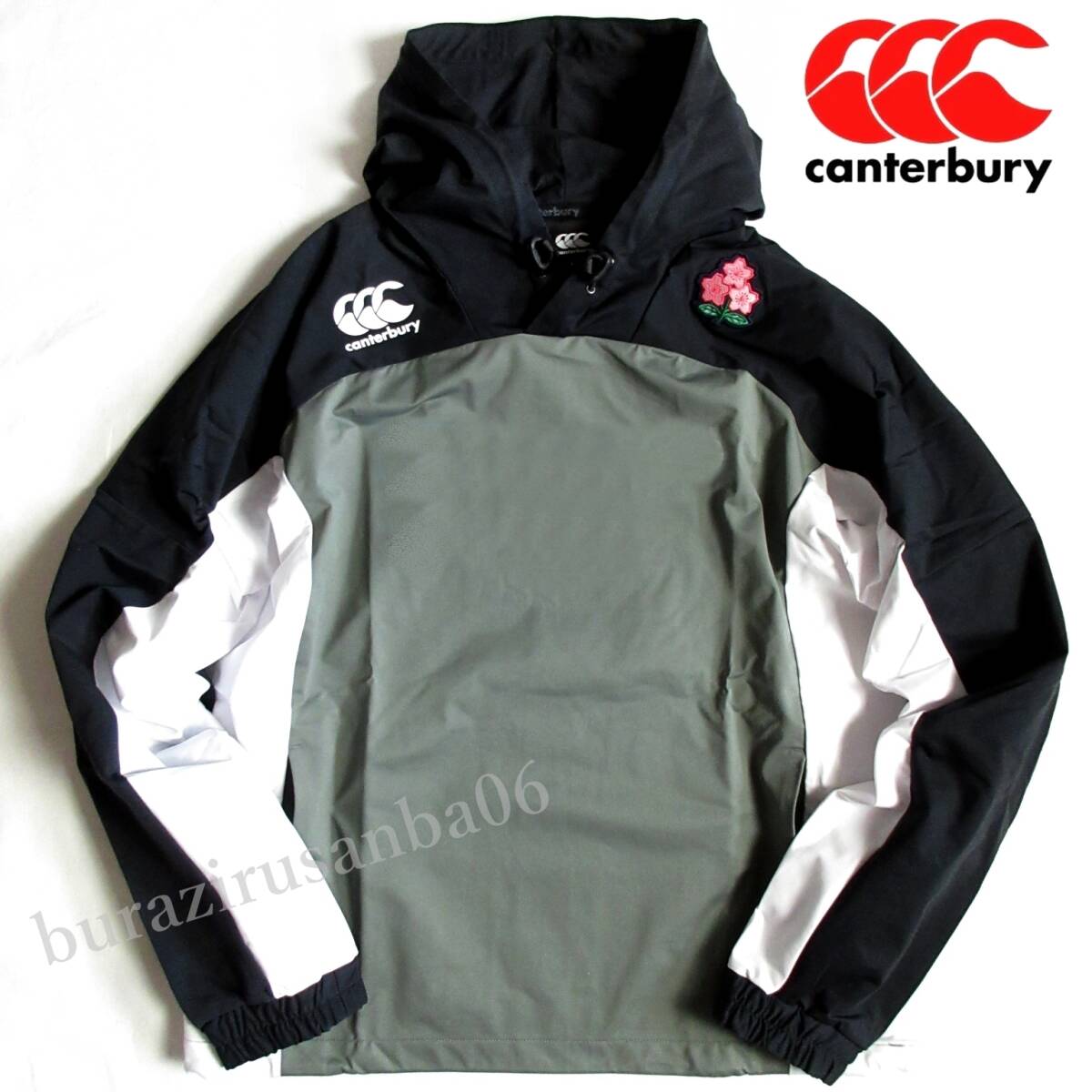 メンズ L ◆未使用 定価14,300円 canterbury カンタベリー ラグビー日本代表モデル JAPAN アールプラス デュアルフーディ R73106JH-46_画像1