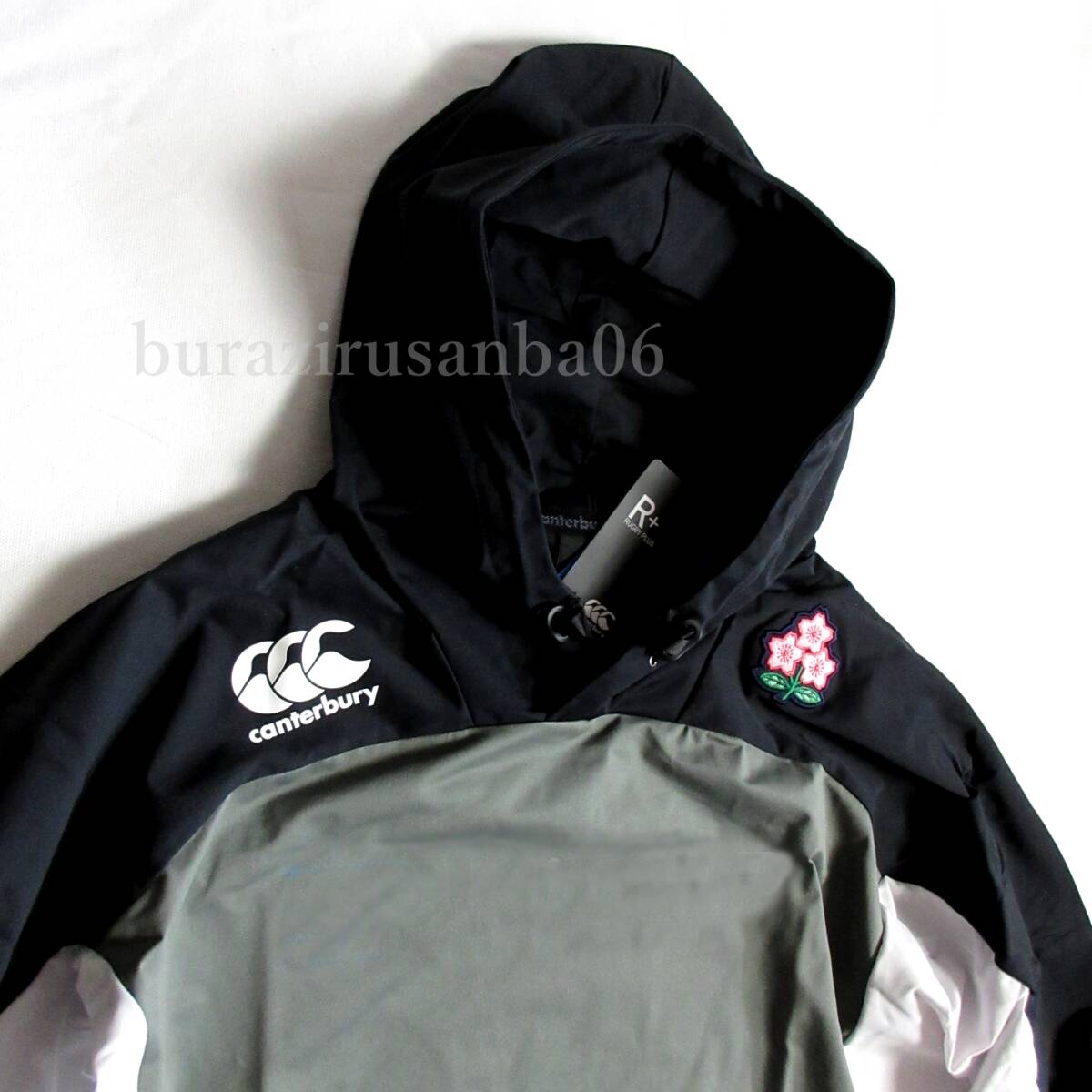 メンズ L ◆未使用 定価14,300円 canterbury カンタベリー ラグビー日本代表モデル JAPAN アールプラス デュアルフーディ R73106JH-46_画像2