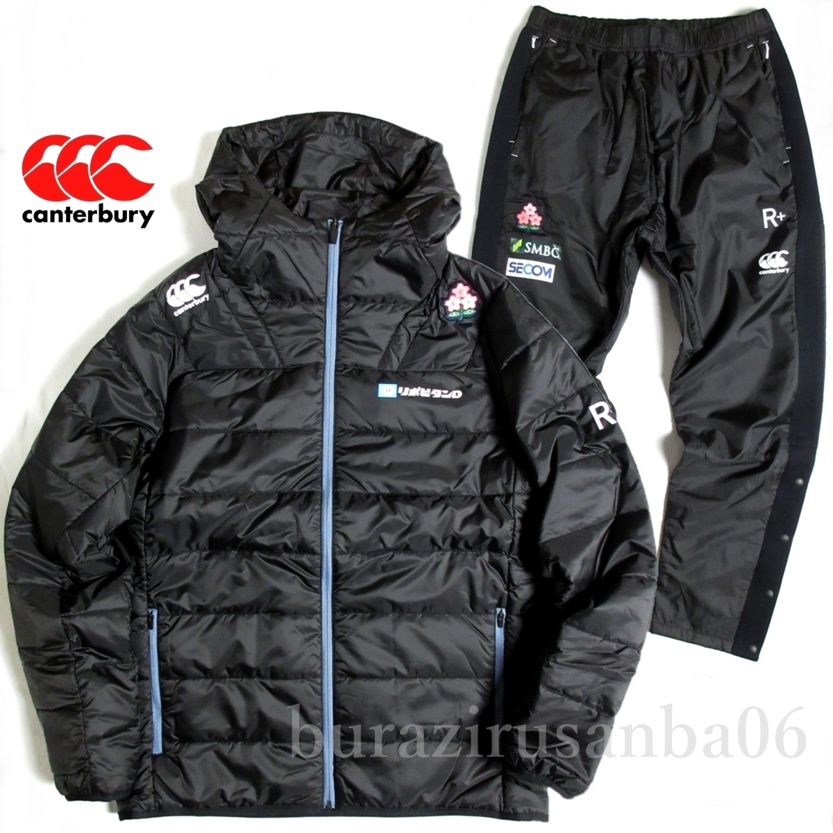 XL 未使用 定価78100円 カンタベリー ラグビー日本代表モデル 高性能中綿 上下セット JAPANウォーマージャケット パンツ R74065JP R10049JP_画像1