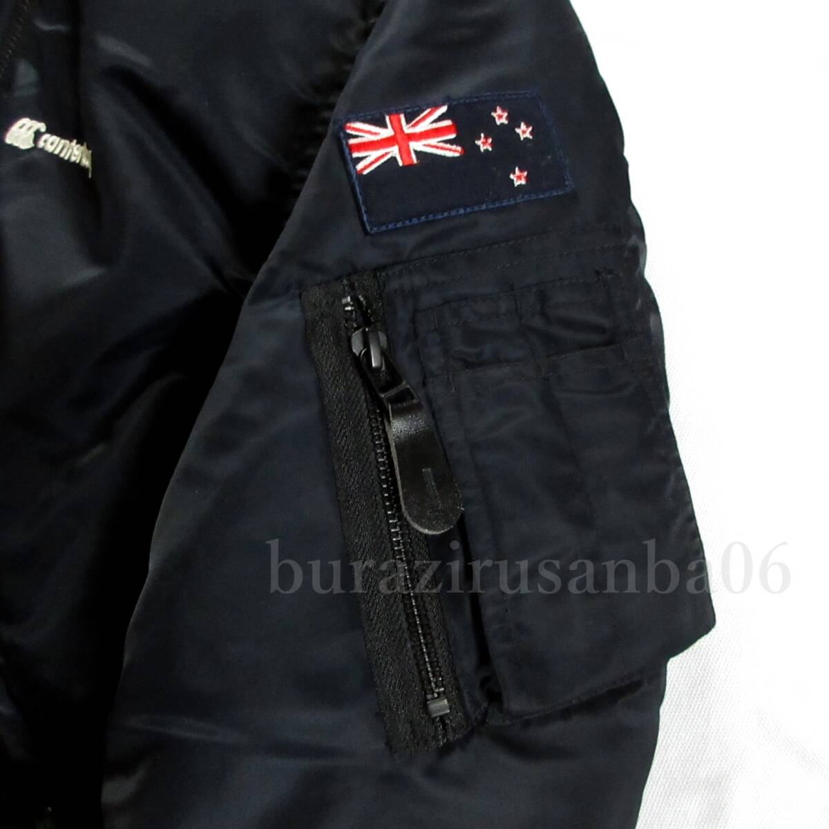 メンズ L◆未使用 定価24,200円 canterbury カンタベリー MA-1 ディフェンダー ジャケット 秋冬 軽量 中綿 フライトジャケット RA71596-19_画像4