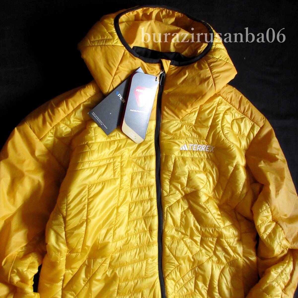 メンズ L 未使用 定価30,800円 アディダス adidas TERREX 軽量 撥水 高機能中綿 XPERIOR バリライト PRIMALOFT フーディ ジャケット IB1094_画像3