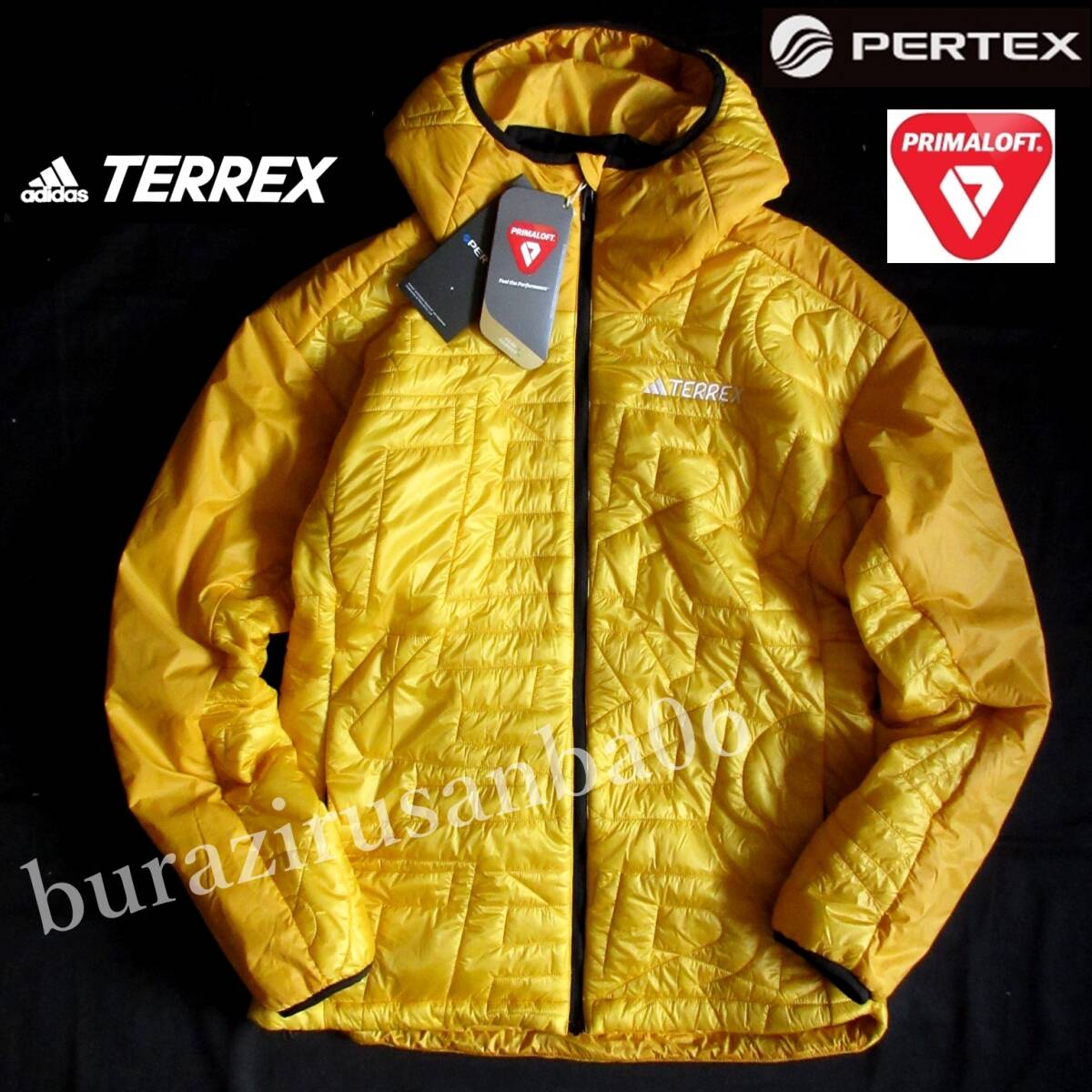 メンズ XL 未使用 定価30,800円 アディダスadidas TERREX 軽量 撥水 高機能中綿 XPERIOR バリライト PRIMALOFT フーディ ジャケット IB1094_画像1