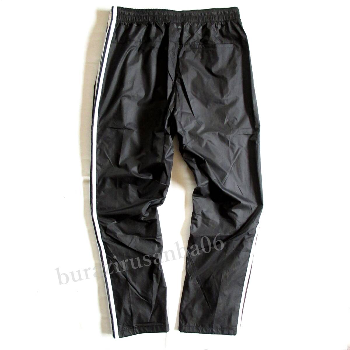 メンズ O（XL）未使用 定価1.3万 adidas アディダス 起毛裏地付 ウインドブレーカー 上下セット ジャケット パンツ はっ水 セットアップ 黒_画像9